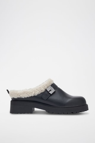 Zuecos de piel forrados Dahlia - 