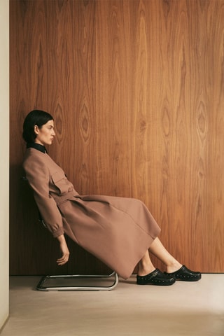 Zuecos de piel forrados Pescura Phoebe - 