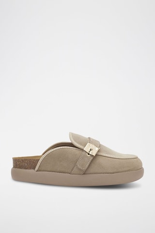 Zuecos de nobuk Kendal - Beige