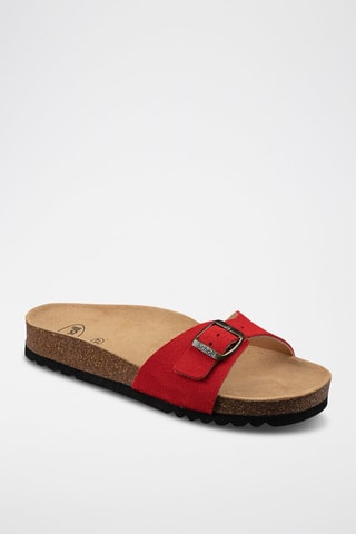 Mules em nobuck Estelle Vermelho - 