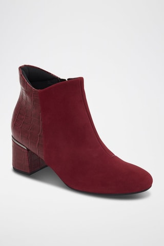 Botines de piel Alizee Bootie - Rojo
