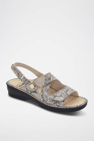 Sandalias Nevia - Negro y beige