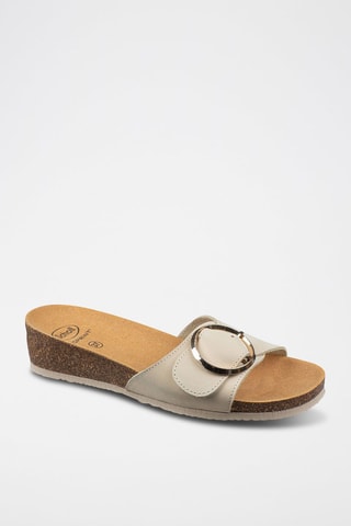 Mules em nobuck Amalfi Mule - Bege - Bege
