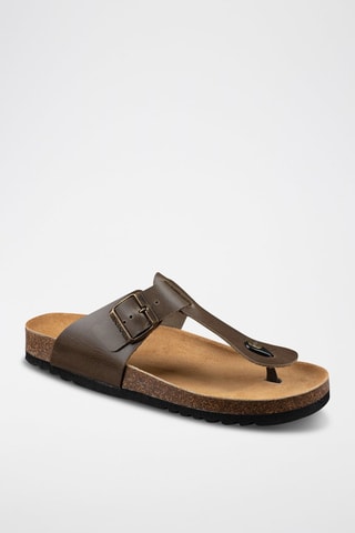 Sandalias de piel Yves - Verde