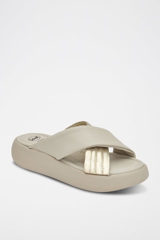 Sandalias de piel Boca Cross - Dorado