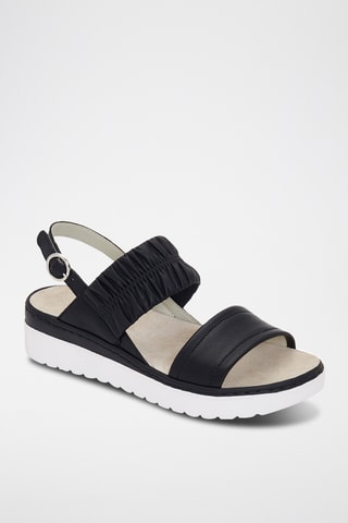 Sandalias de piel Viareggio - Negro