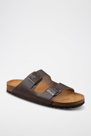 Sandalias de piel Julien - Marrón