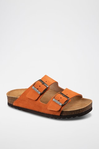 Sandalias de nobuk Josephine - Naranja