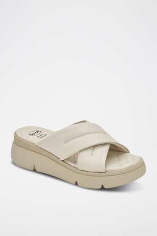 Sandalias de piel Bali Cross - Blanco