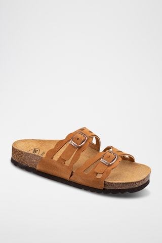 Sandalias de nobuk Jeanne - Marrón