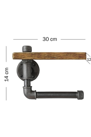 Etagère à tuyau - 30 x 14 x 12 cm