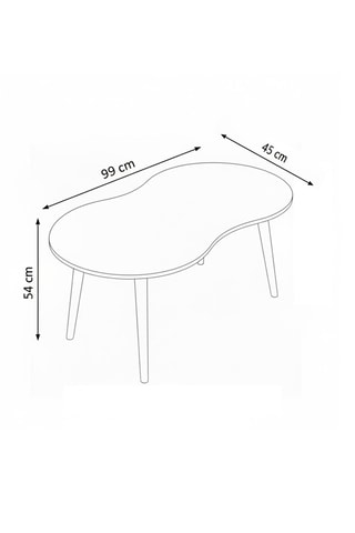 Table basse - 99 x 49 x 54 cm