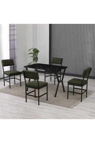 Table et 4 chaises - 110 x 74 x 70 cm