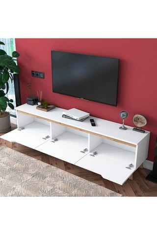 Meuble TV 3 abattants - 180 x 48,6 x 35 cm