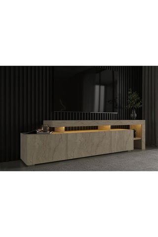 Meuble TV 3 portes Beliz - 192 x 53 x 37 cm