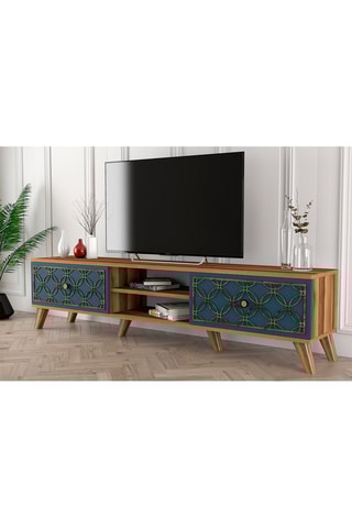 Meuble TV 2 abattants Class - 180 x 35 x 44 cm