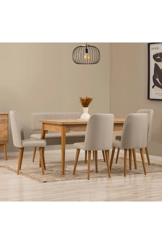 Ensemble de salle à manger Vina - 6 pièces