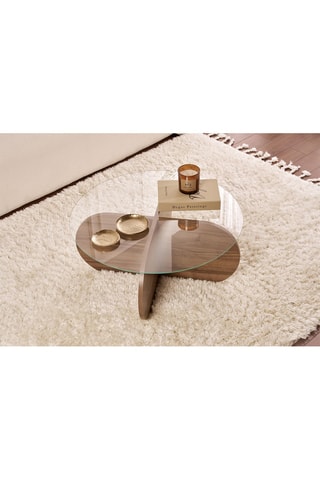 Table basse verre Aeris - 75 x 75 x 35 cm