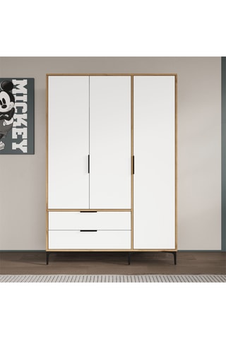 Armoire 3 portes Aden - 120 x 192 x 45 cm