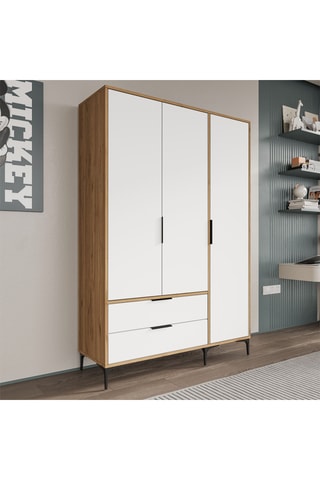 Armoire 3 portes Aden - 120 x 192 x 45 cm