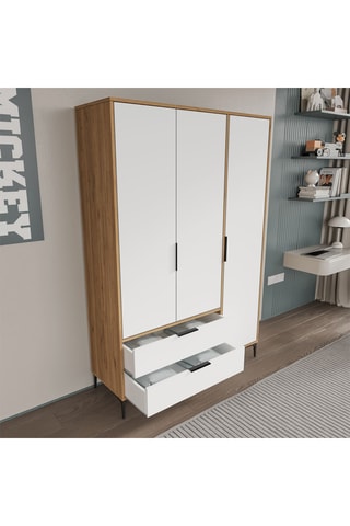 Armoire 3 portes Aden - 120 x 192 x 45 cm