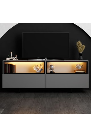 Meuble TV 2 portes Ekol Up - 180 x 32 x 67 cm