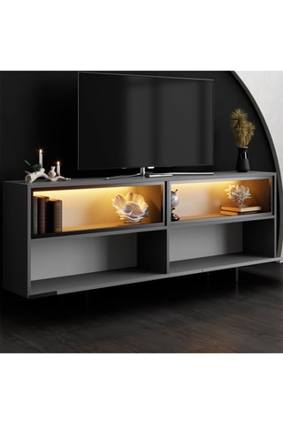 Meuble TV 2 portes Ekol Up - 180 x 32 x 67 cm