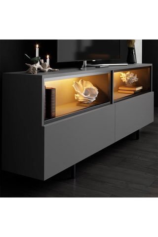 Meuble TV 2 portes Ekol Up - 180 x 32 x 67 cm