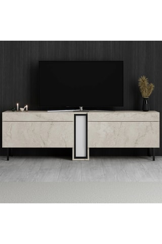 Meuble TV 2 abattants Nova - 180 x 55,5 32 cm