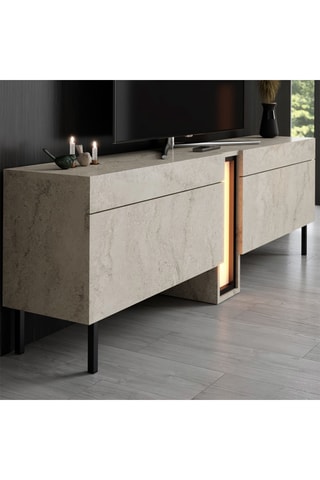 Meuble TV 2 abattants Nova - 180 x 55,5 32 cm