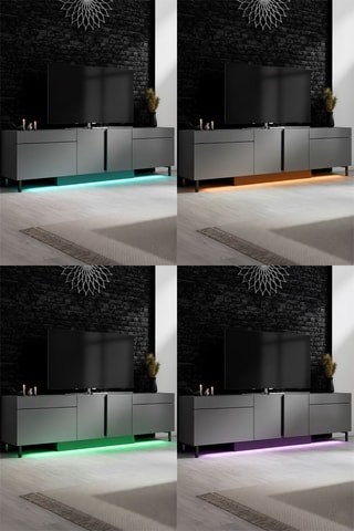 Meuble TV 2 portes Paris - 180 x 50 x 32 cm