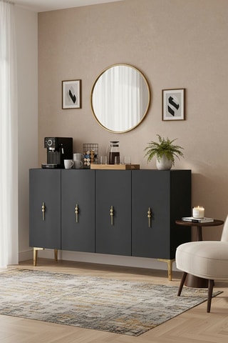 Console 4 portes Salkim - 120 x 79 x 32 cm