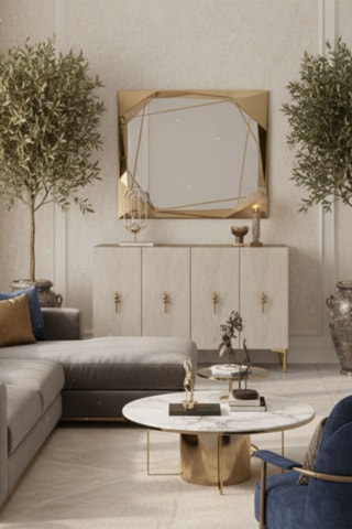 Console 4 portes Salkim - 120 x 79 x 32 cm