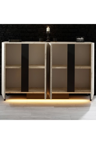 Console 4 portes Paris - 127 x 80 x 32 cm