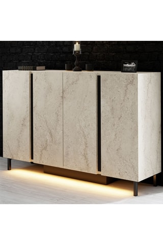 Console 4 portes Paris - 127 x 80 x 32 cm