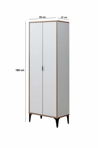 Armoire 2 portes Arden - 190 x 65 x 37 cm