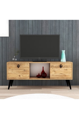 Meuble TV 2 portes Kaya - 140 x 53,5 x 30 cm