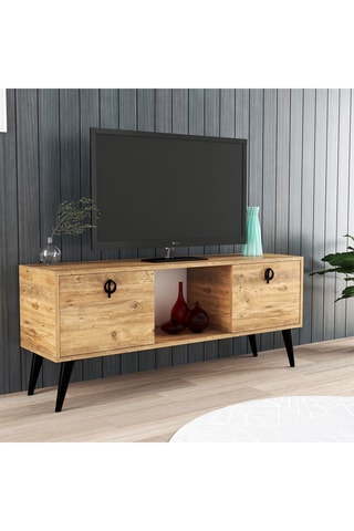 Meuble TV 2 portes Kaya - 140 x 53,5 x 30 cm