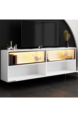 Meuble TV 2 portes Ekol Up - 180 x 32 x 67 cm