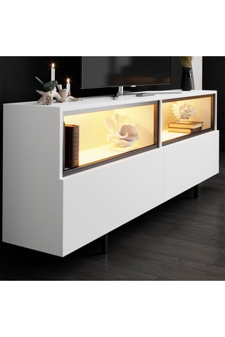 Meuble TV 2 portes Ekol Up - 180 x 32 x 67 cm