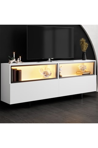 Meuble TV 2 portes Ekol Up - 180 x 32 x 67 cm