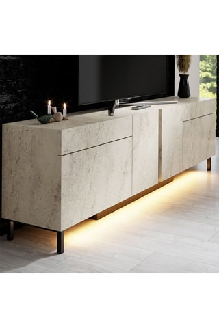 Meuble TV 2 portes Paris - 180 x 50 x 32 cm