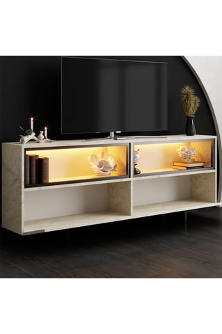 Meuble TV 2 portes Ekol Up - 180 x 32 x 67 cm