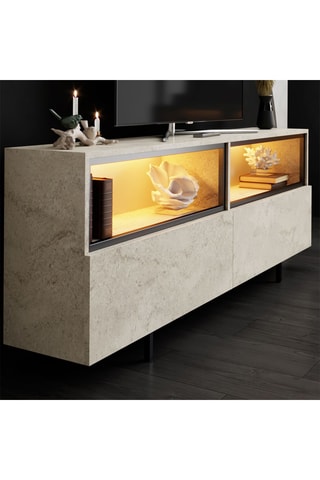 Meuble TV 2 portes Ekol Up - 180 x 32 x 67 cm