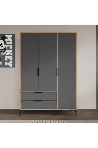 Armoire 3 portes Aden - 120 x 192 x 45 cm