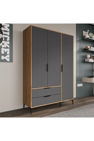 Armoire 3 portes Aden - 120 x 192 x 45 cm