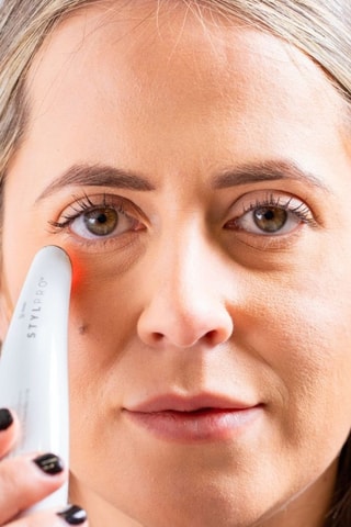 Verwarmd oogmassage-apparaat - Drievoudige technologie