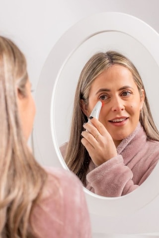 Verwarmd oogmassage-apparaat - Drievoudige technologie