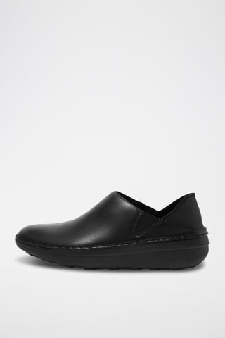 Slip-on plateformes en cuir Superloafer - Noir