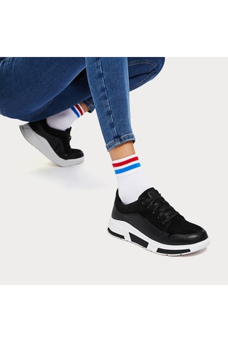 Baskets en cuir Freya - Noir